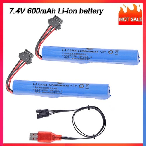 1Pcs 7.4V 500Mah Sm - 4P Plug Li-Batterie Avec Câble De Charge Usb Pour 1Pcs 7.4V 500Mah Sm - 4P Plug Li-Batterie Avec Câble De Charge Usb Pour