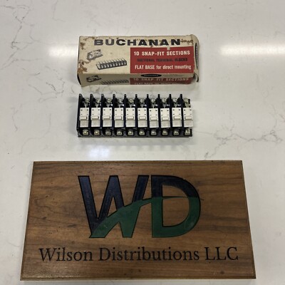 BUCHANAN 341 Sectional Terminal Blocks Box Of 10 NOS