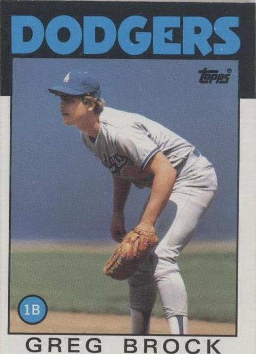 368 Contect Topps Greg Brock 1986 #368 | eBay
