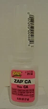 Pacer Zap PT-10 Thin CA glue. 