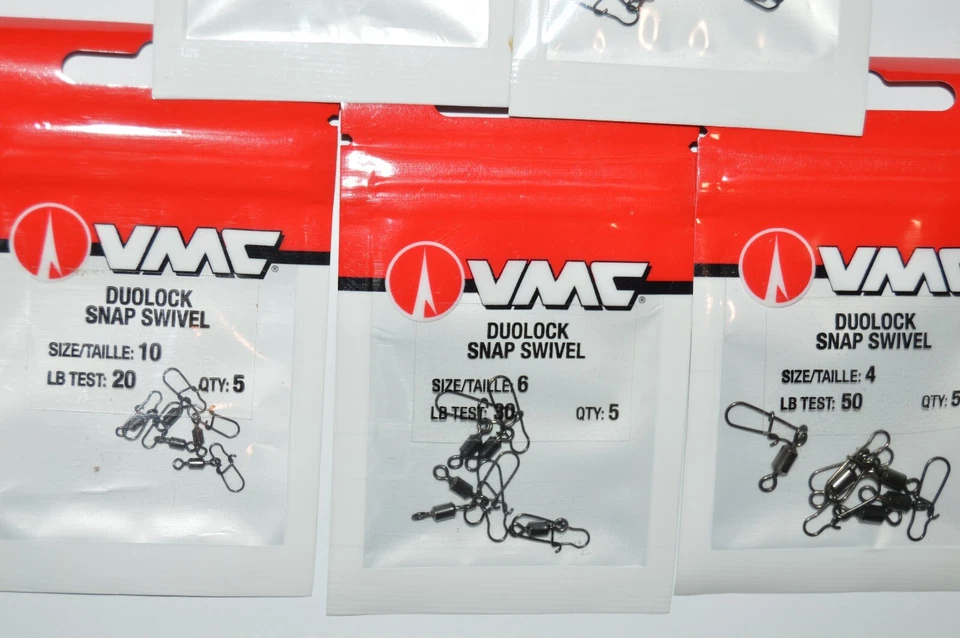 5 packs vmc duolock snap swivels  size 2 4 6 and 10  assortment - Image 3 of 4