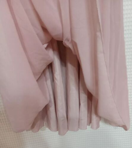 Damen Maxi Rock Doppellagig Chiffon Plissee Retro Lang Kleid Gummibund Neu - Bild 3 von 7