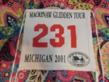 2001 Mackinaw Glidden Tour Classic Auto Show Banner Michigan AACA Vintage 