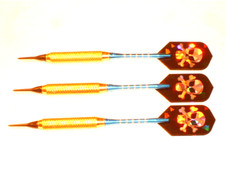 Soft Tip Darts, 18 Gram Brass with Aluminum Shafts, New 1036