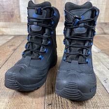 Columbia 200 Grams US Size 3 Waterproof Black Blue Snow Winter Youth Boots
