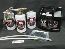 Gallon PFC Amber Undercoat Spray Gun Kit 3 White Bottles 2 wands   Made in ITALY