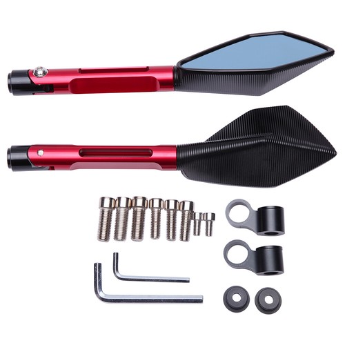 Foldable Motorcycle Rearview Mirror 2pcs10MM Scooter E-Bike Rear View Mirrors CNC Aluminium Mirror For KTM KLX - Foto 9