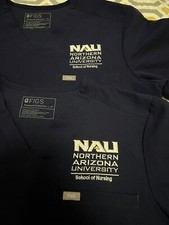 Northern Arizona University School of Nursing Scrubs Blue FIGS Men