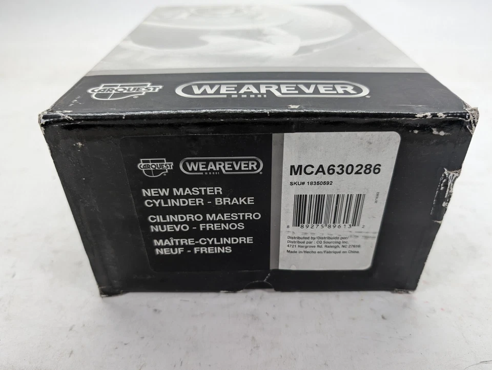 Brake Master Cylinder CARQUEST MCA630286, W/o Cruise Control - Image 3 of 3