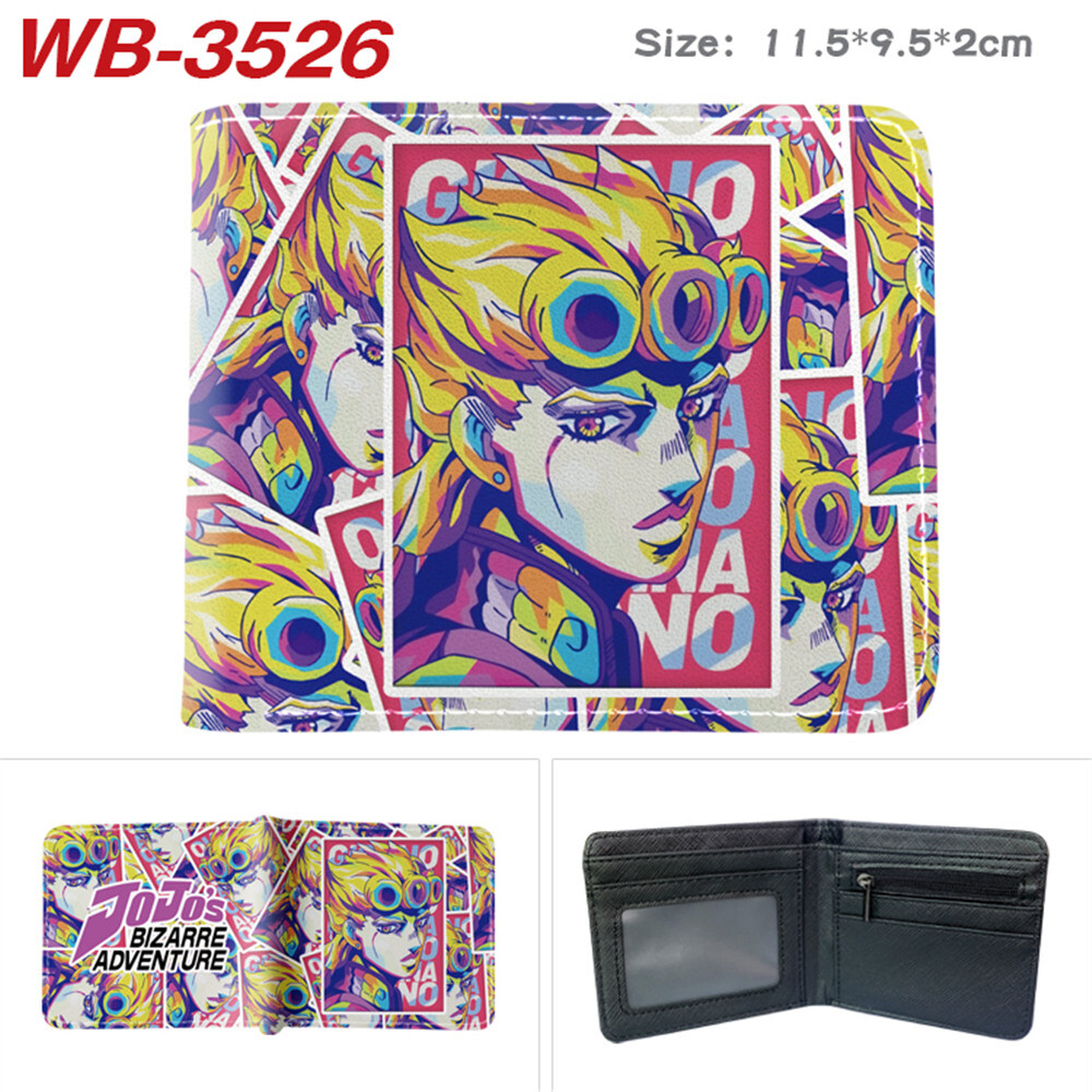 JoJo's Bizarre Adventure Anime Wallet Leather PU Bifold Wallet
