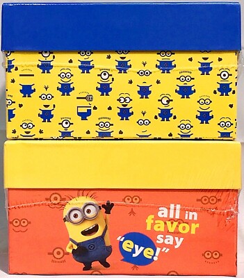Despicable Me Set 2 MINIONS MEMORY KEEPSAKE BOXES 1 MINION/ ALL IN