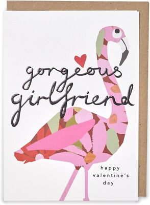 Kindred Flamingo Design wunderschöne Freundin Valentinstag Blanko Karte