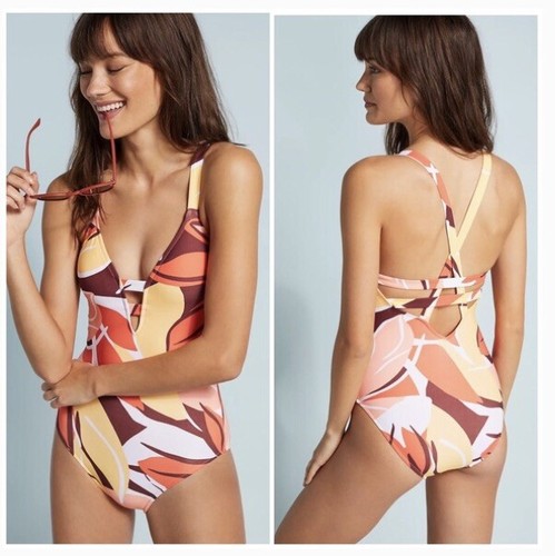 NWT $138 Sz 12 Seafolly Cut Copy Anthropologie One Piece - Picture 5 of 6