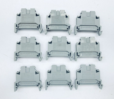 LOT OF 9 MARATHON MIK5 TERMINAL BLOCK DIN RAIL MOUNT 10-22AWG 600V 30A