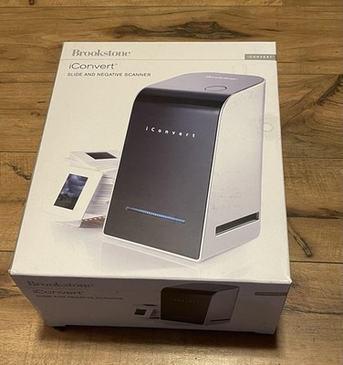 Brookstone iConvert Slide and Negative Scanner USB Photo Converter ~ Open Box