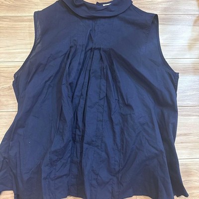 MARNI UNIQLO Sleeveless Blouse Navy