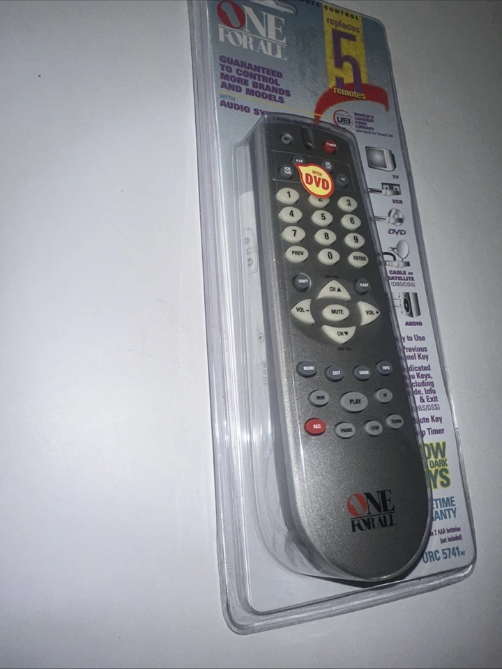 One-For-All URC-5741w Universal Remote Control w/ Audio System Control - Image 3 of 4