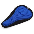 Vélo selle silicone souple housse coussin noir bleu