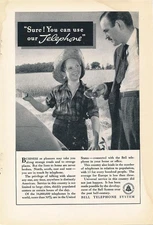 Magazine Ad - 1936 - AT&T / Bell System - Farming kid
