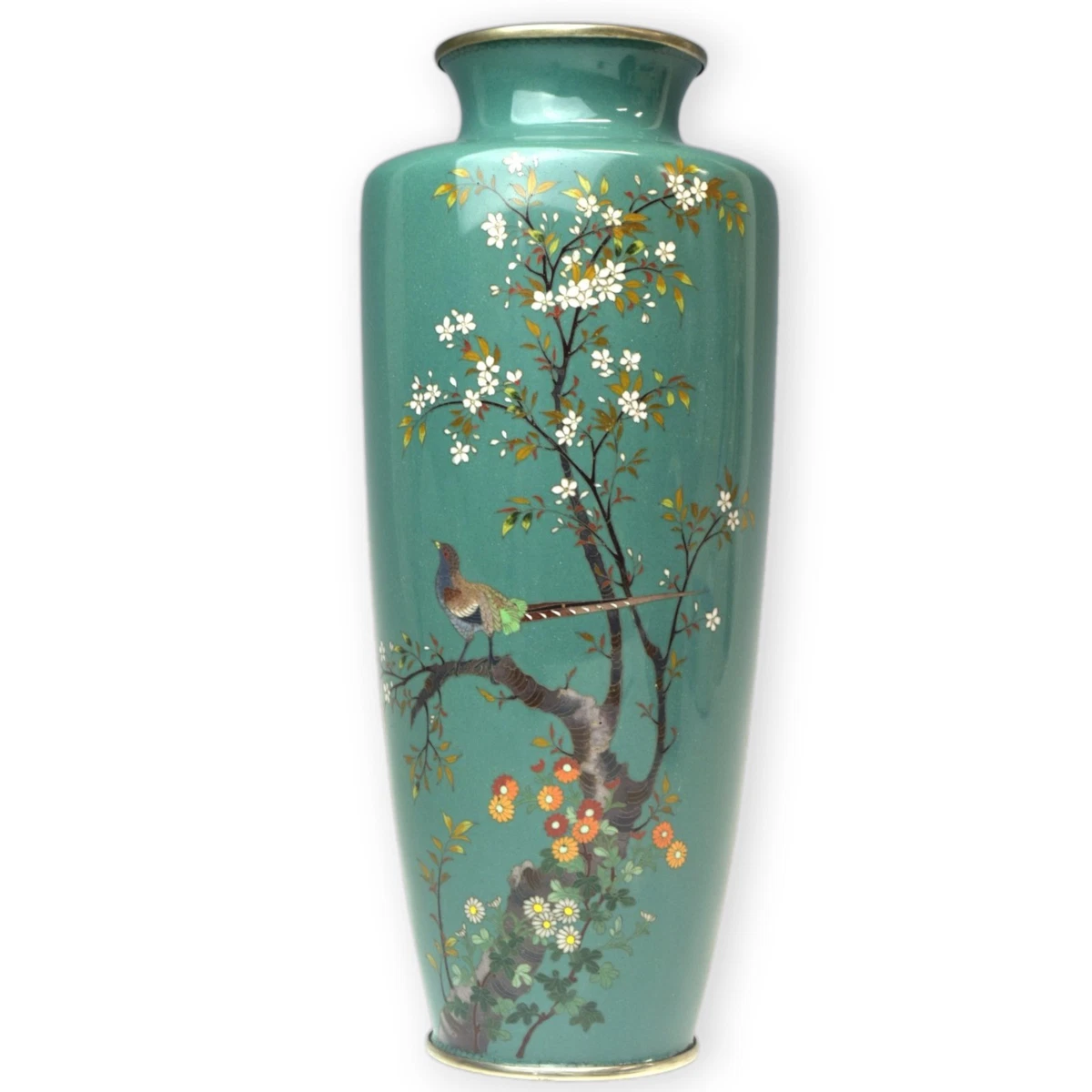 多色景泰蓝1900-1940 年日本花瓶| eBay