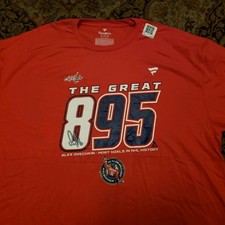 895 GOALS ALEX OVECHKIN New Men's Washington Capitals Shirt 3XL 3X Fanatics NHL 