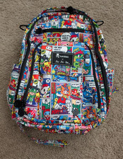 Ju-Ju-Be x Tokidoki Comic Strip Superhero Backpack Diaper Bag EUC