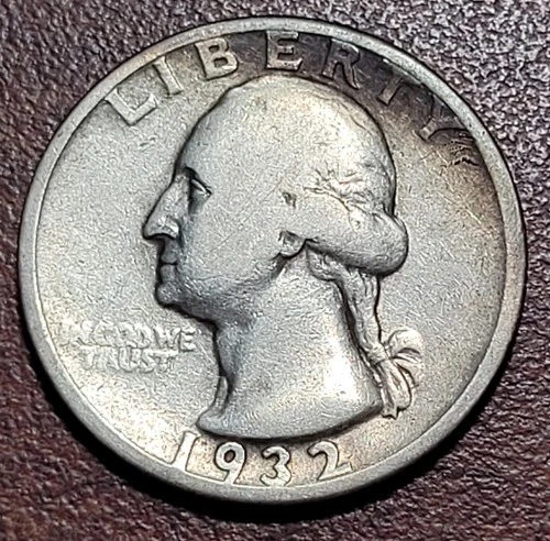1932-D Washington Quarter Good+ KEY DATE 25c Coin