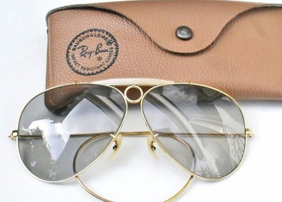 美品 B&L USA レイバン シューター 62mm RAY BAN Vintage B&L Ray Ban USA Shooter 62m Gray Photochromic Self