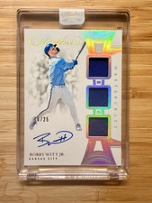 2025 Panini Flawless MASTERCRAFT Bobby Witt Jr Auto Patch 16/25 SSP Royals 🔥