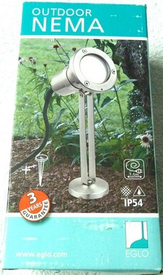 EGLO Outdoor Nema Edelstahl Erdspiess Strahler inklusiv 4 Farben 1,5m Kabel IP54