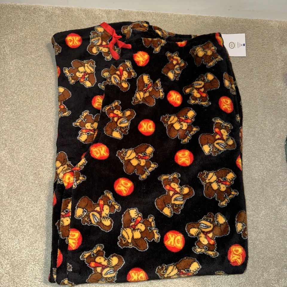 Pantalones de salón para dormir Marios Nintendo Gaming Donkey Kong polar XL Foto 3 de 4