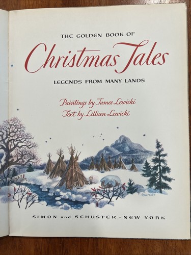 Vintage 1956 THE GOLDEN BOOK OF CHRISTMAS TALES - Picture 5 of 11