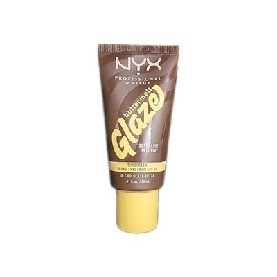 1 NYX Buttermelt Glaze Soft Glow Skin Tint SPF 30  Chocolate Butta