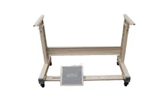 Adjustable T-Leg W/Locking Caster Wheels Table Frame Assembly For Sewing Machine