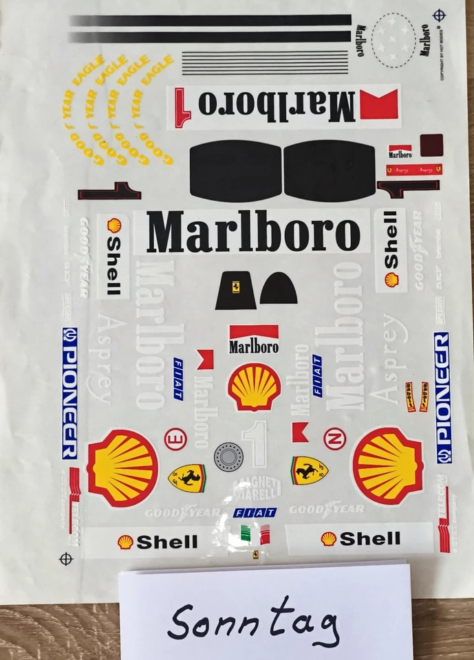 Vintage GP 10 Kyosho Topaz Ferrari F310 B Formel 1 Karosserie Body + Decalset - Bild 3 von 3