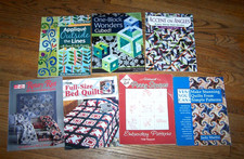 LOT 7 various quilting / quilt books, pamphlets, Rotary Riot, Full-Size Beds 1