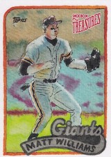 MATT WILLIAMS /99 TOPPS SHOEBOX TREASURES BY ANDY FRIEDMAN STAMP GIANTS #75 2025