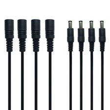 Power Extension Cord, 4 Pack DC 12V Power Supply Adapter Extension Cable 16.5...