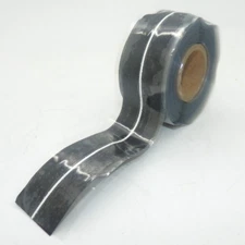 TE Connectivity 1-608036-4 Black with White Stripe Silicone Fusion Tape