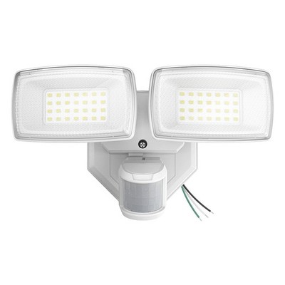 32W 2 Head Motion Sensor Outdoor Lights, 3200LM 6500K LED Security Light Hard...