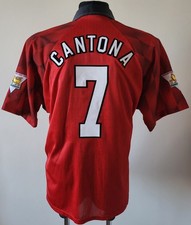 Vintage Manchester United 1996-1997 Home Shirt #7 CANTONA Umbro Jersey Size XL