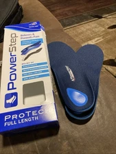 PowerStep ProTech Full Length Orthotic Insoles Women’s 9-9.5 Men’s 7-7.5 D Width