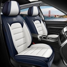 Front Set Seat Covers For Toyota Yaris 2007-2020 Blue-white