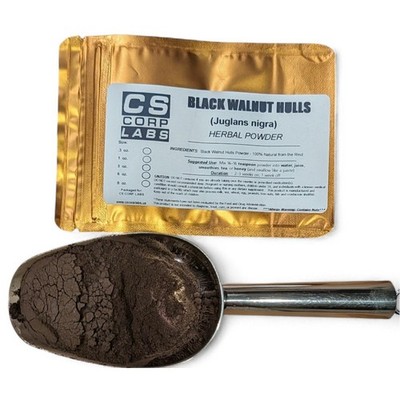 Black Walnut Hulls Natural Powder (Juglans nigra) Wild Crafted Freshly Packed