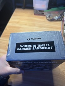 Where in Time is Carmen Sandiego? (Nintendo NES 1991) Konami - BOX ONLY