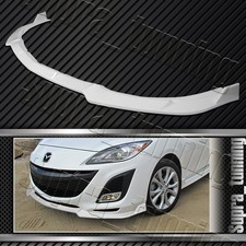 Ms-style For 2010-2013 Mazda 3 Painted White Front Bumper Body Kit Spoiler Lip