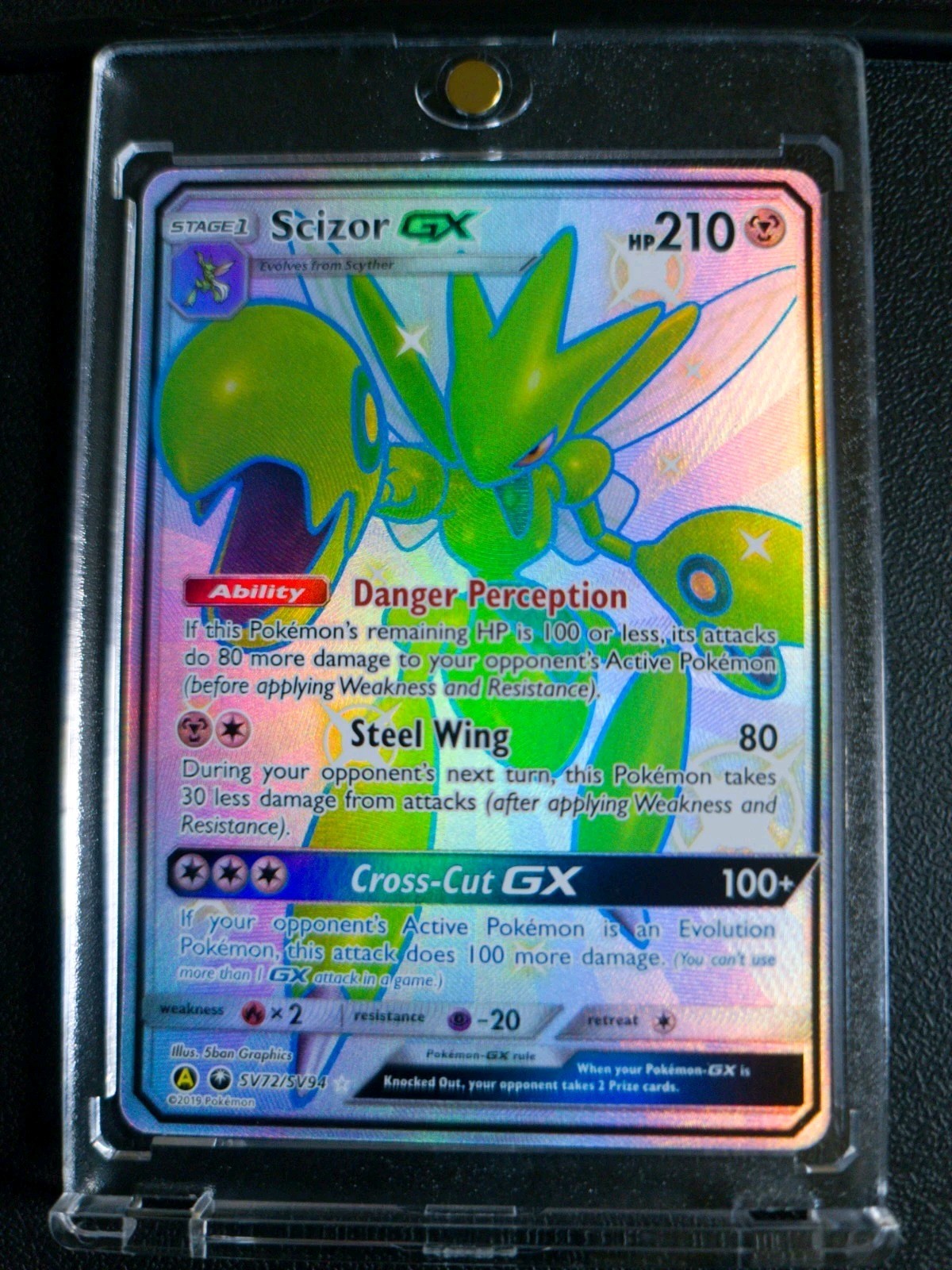 Scizor GX SV72/SV94 Shiny Hidden Fates NM-