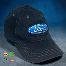 Ford Hat Cap Strap Back Black Trucks Cars Racing Distressed Adjustable Nwots Ford Hat Cap Strap Back Black Trucks Cars Racing Distressed Adjustable Nwots