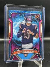 2024 Topps Resurgence - #117 Caleb Williams (RC) azul cielo y rosa Shock Lazer