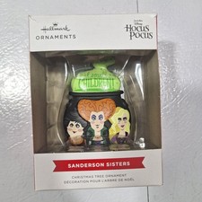 NEW Hallmark Christmas Ornament Disney Hocus Pocus Sanderson Sisters Cauldron